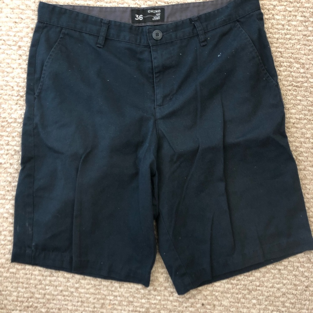 Navy blue chino shorts
